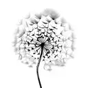 Dandelion tattoo design idea