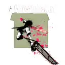 anime chainsaw man tattoo design idea