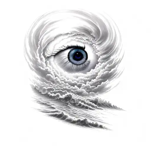eye of the storm tattoo design idea
