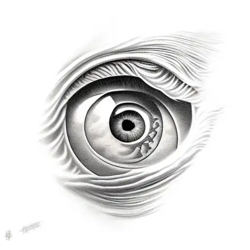 eye of the storm tattoo design idea