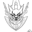 Dark lust mage tattoo design idea