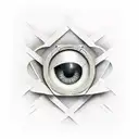 optical illusion tattoo design idea