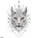 optical illusion tattoo design idea