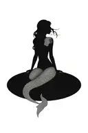 mermaid tattoo design idea