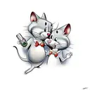 Tom and Jerry  tattoo design idea
