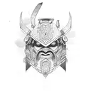 Samurai tattoo design idea