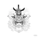 Samurai tattoo design idea