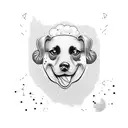 hot dog with smashed chips, onions, relish, ketchup and mustard tattoo design idea