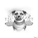 hot dog with smashed chips, onions, relish, ketchup and mustard tattoo design idea