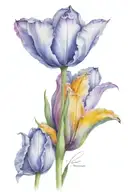 Tulip tattoo design idea