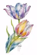 Tulip tattoo design idea