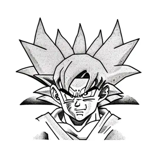 goku y milk tattoo design idea