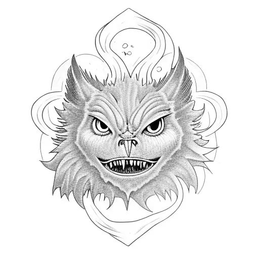 calcifer from howl's castle tattoo design idea