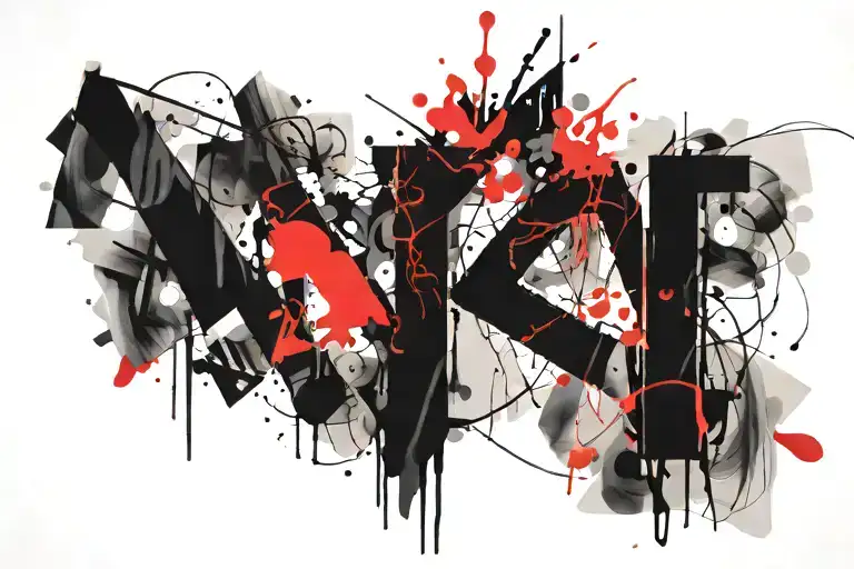 m s letter tattoo design idea