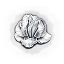Iris flower tattoo design idea