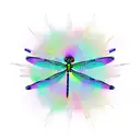 dragonfly with semicolon tattoo design idea