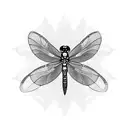 dragonfly with semicolon tattoo design idea