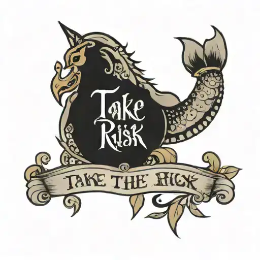 take the risk or lose the chance tattoo design idea