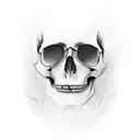 Skull tattoo design idea