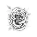 snake with roses tattoo design idea