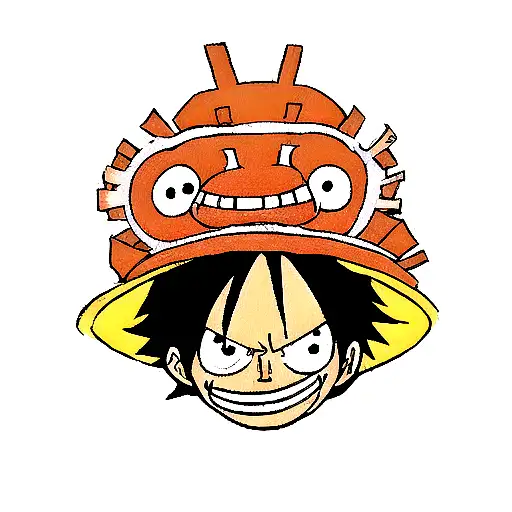 Luffy de one piece  tattoo design idea