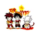 Luffy, Naruto, Goku e Ichigo  tattoo design idea