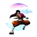 Luffy de one piece  tattoo design idea