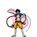 Luffy de one piece  tattoo design idea