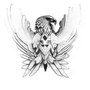 mexican eagle tattoo design idea