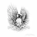 mexican eagle tattoo design idea