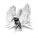 mexican eagle tattoo design idea