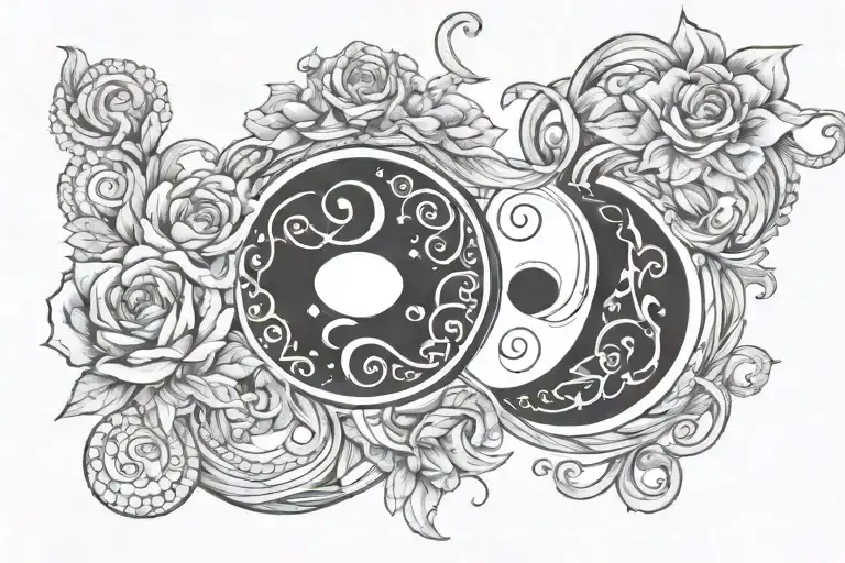 aquarius virgo soulmates infinity forever tattoo design idea
