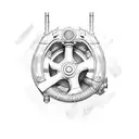 A turbocharger tattoo design idea