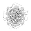 Naruto eight trigram seal  tattoo design idea