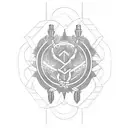 Medicine Caduceus tattoo design idea