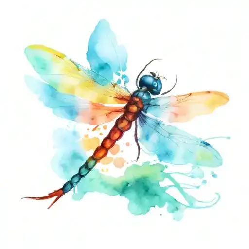 dragon-fly tattoo design idea