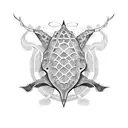 stingray octopus turtle  tattoo design idea