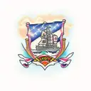 Bay Area theme tattoo design idea