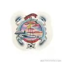 Bay Area theme tattoo design idea