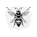 manchester bee semi colon tattoo design idea