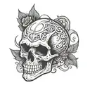 skull tattoo design idea
