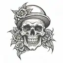 skull tattoo design idea