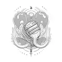 From Austin by Zach Bryan with the lyrics I'd drown so you could float tattoo design idea