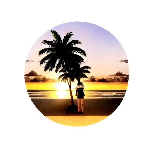 Palm Tree tattoo design idea