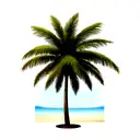 Palm Tree tattoo design idea