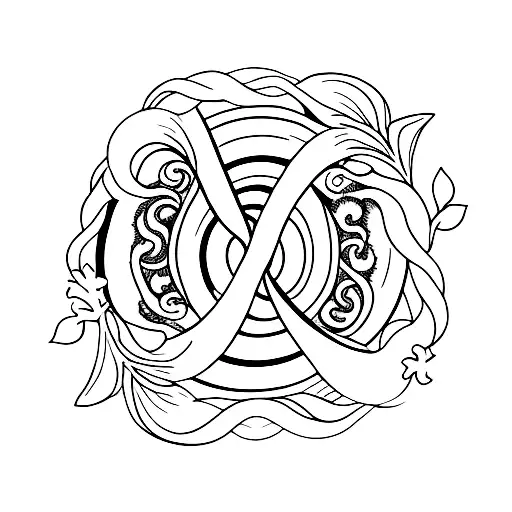 "Abide" with vine  tattoo design idea