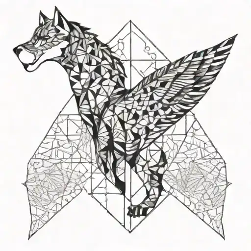 strong back, soft front, wild heart tattoo design idea