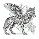 strong back, soft front, wild heart tattoo design idea