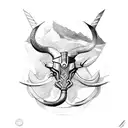 sagittarius kill taurus tattoo design idea