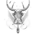 sagittarius kill taurus tattoo design idea